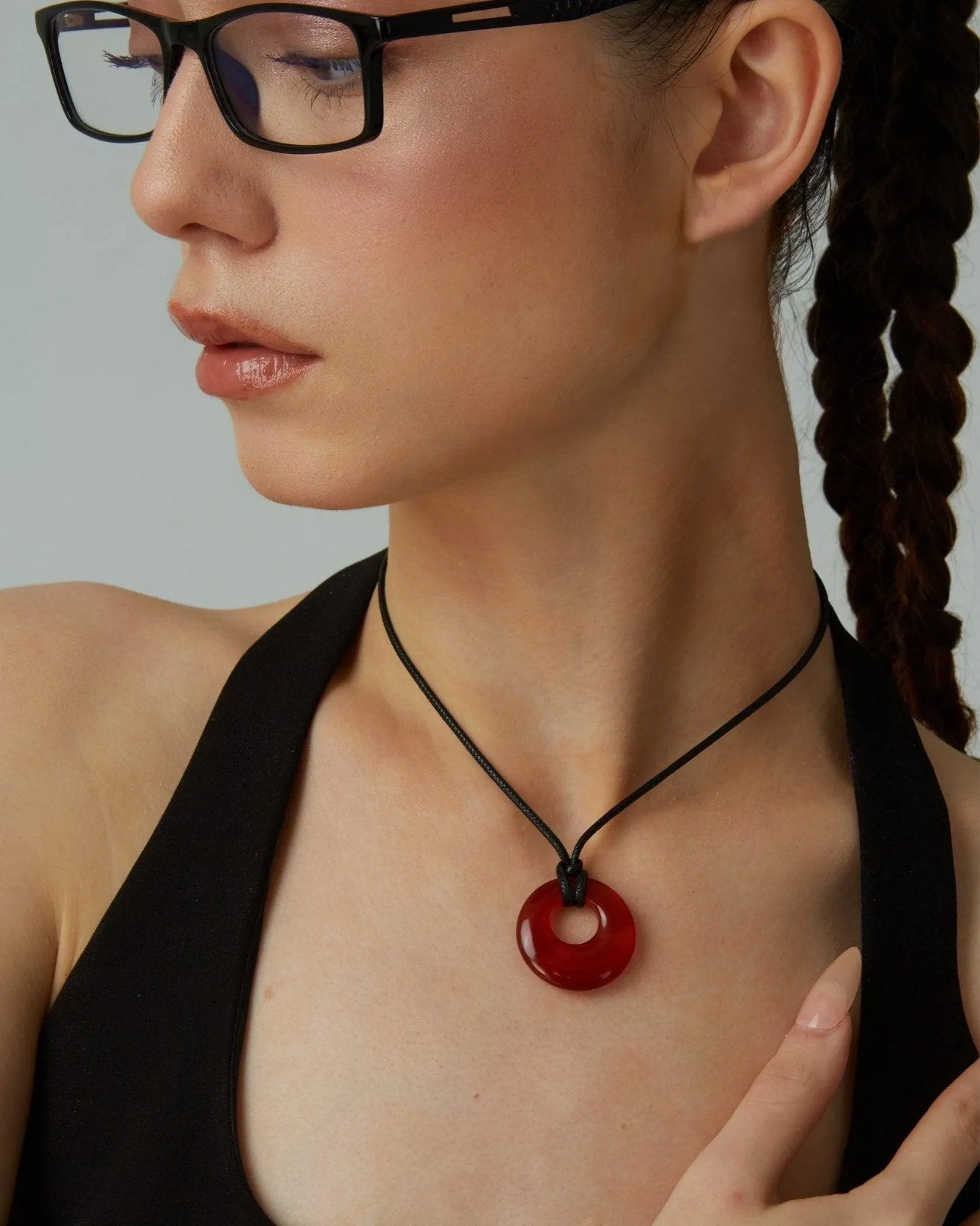 Carnelian Cord Necklace