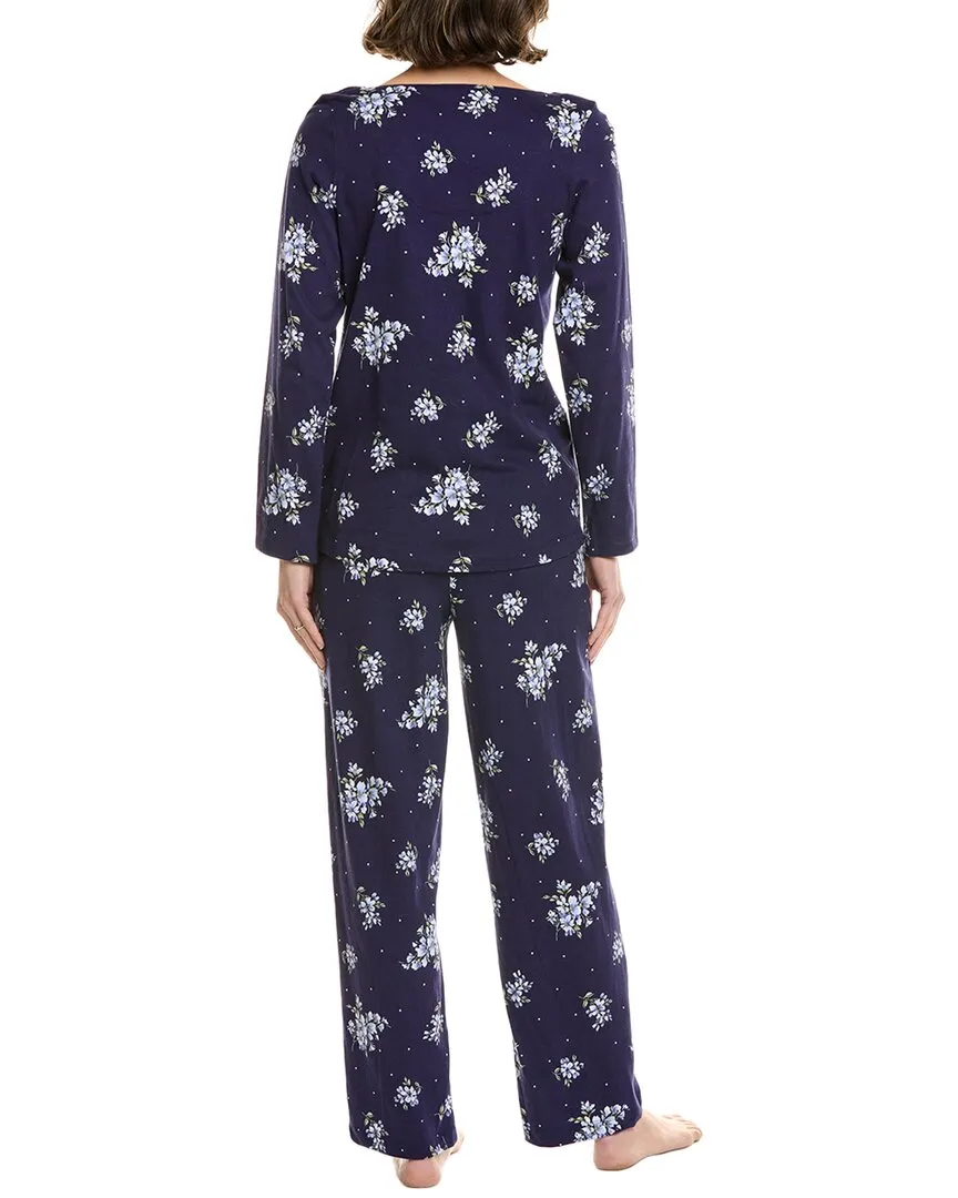 Carole Hochman 2-teiliges Pyjama-Hosenset