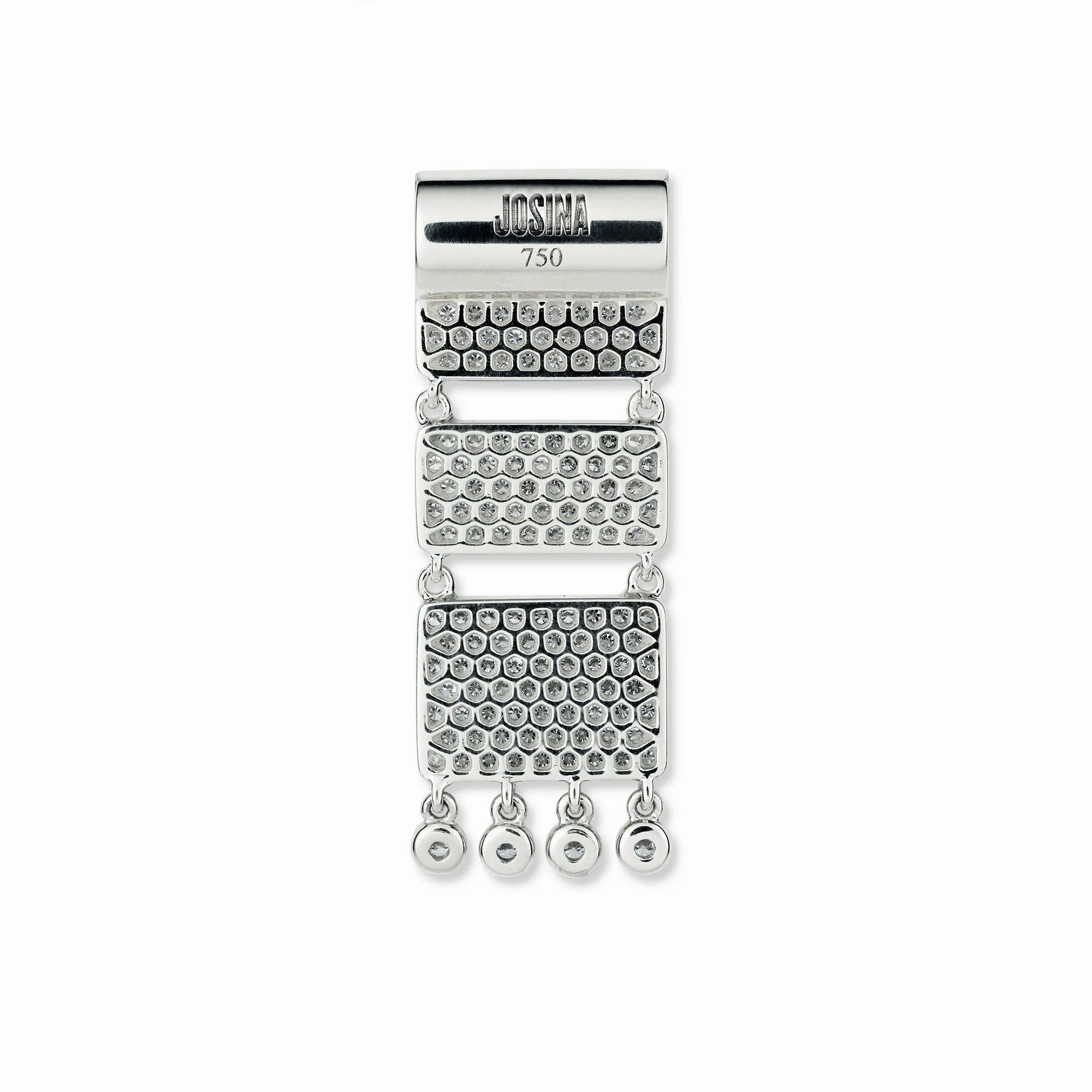 Carpet 18K Whitegold Pendant w. Diamonds