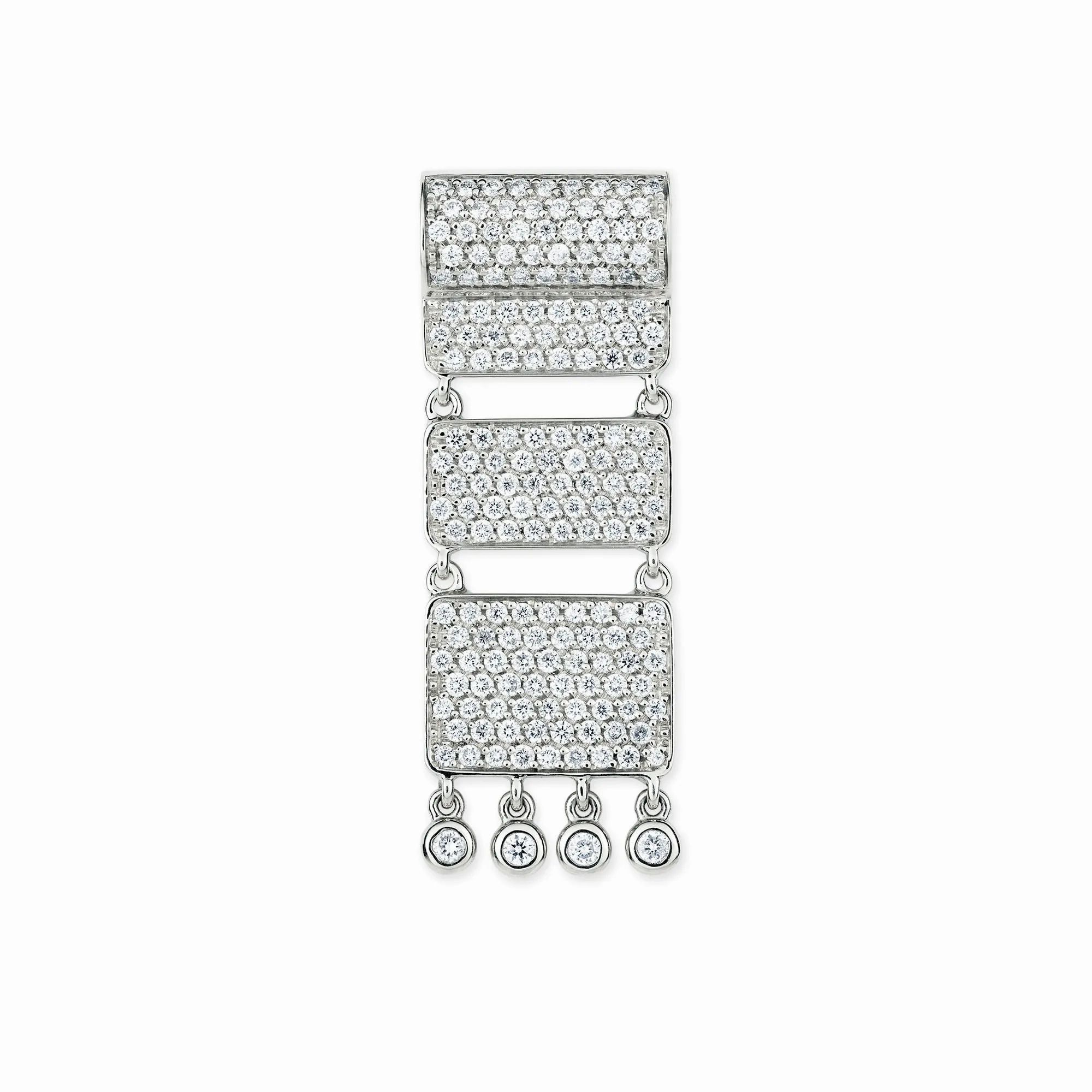 Carpet 18K Whitegold Pendant w. Diamonds
