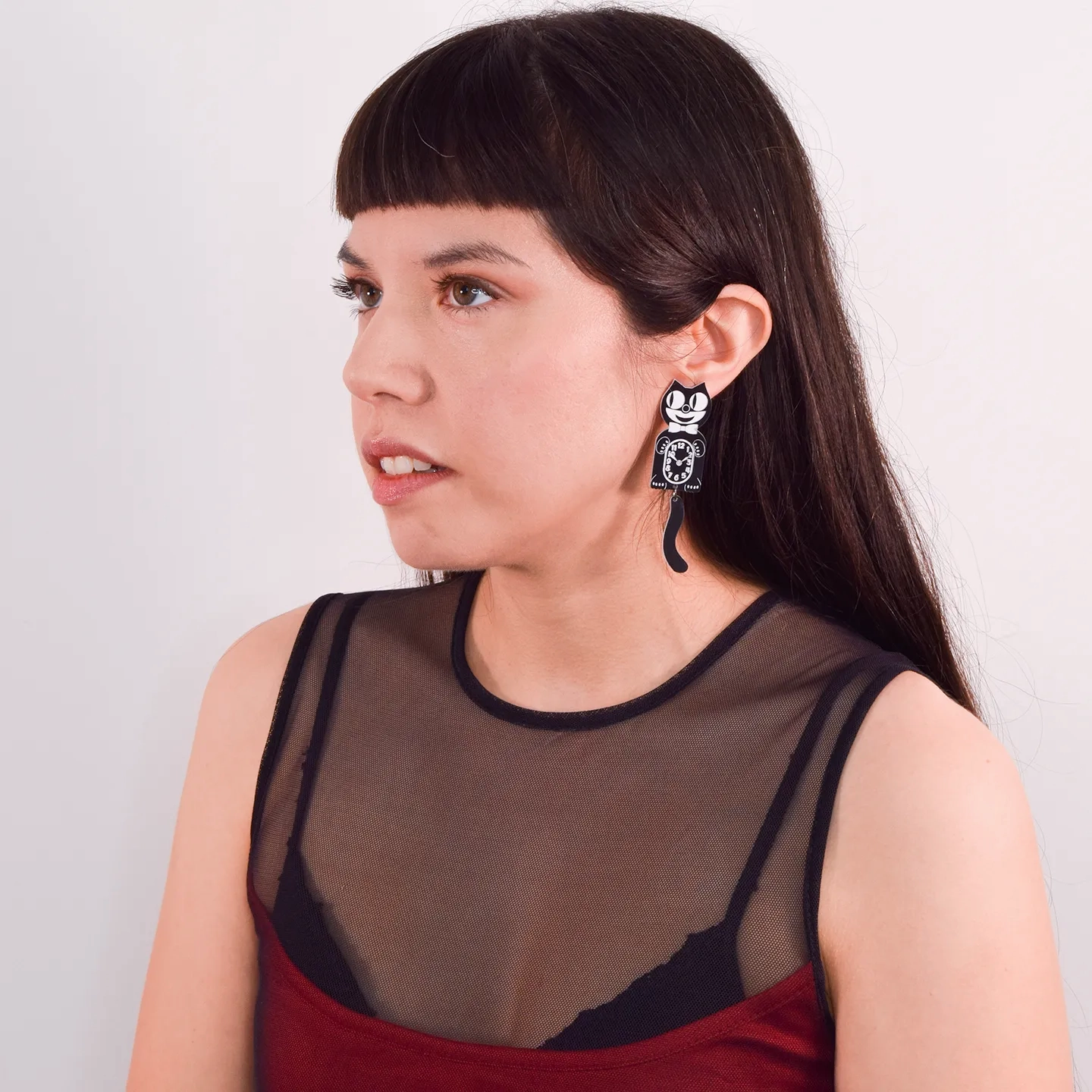 Cat CLAW-K Earrings Officially Licensed Kit-Cat Klock ? (regular sized)
