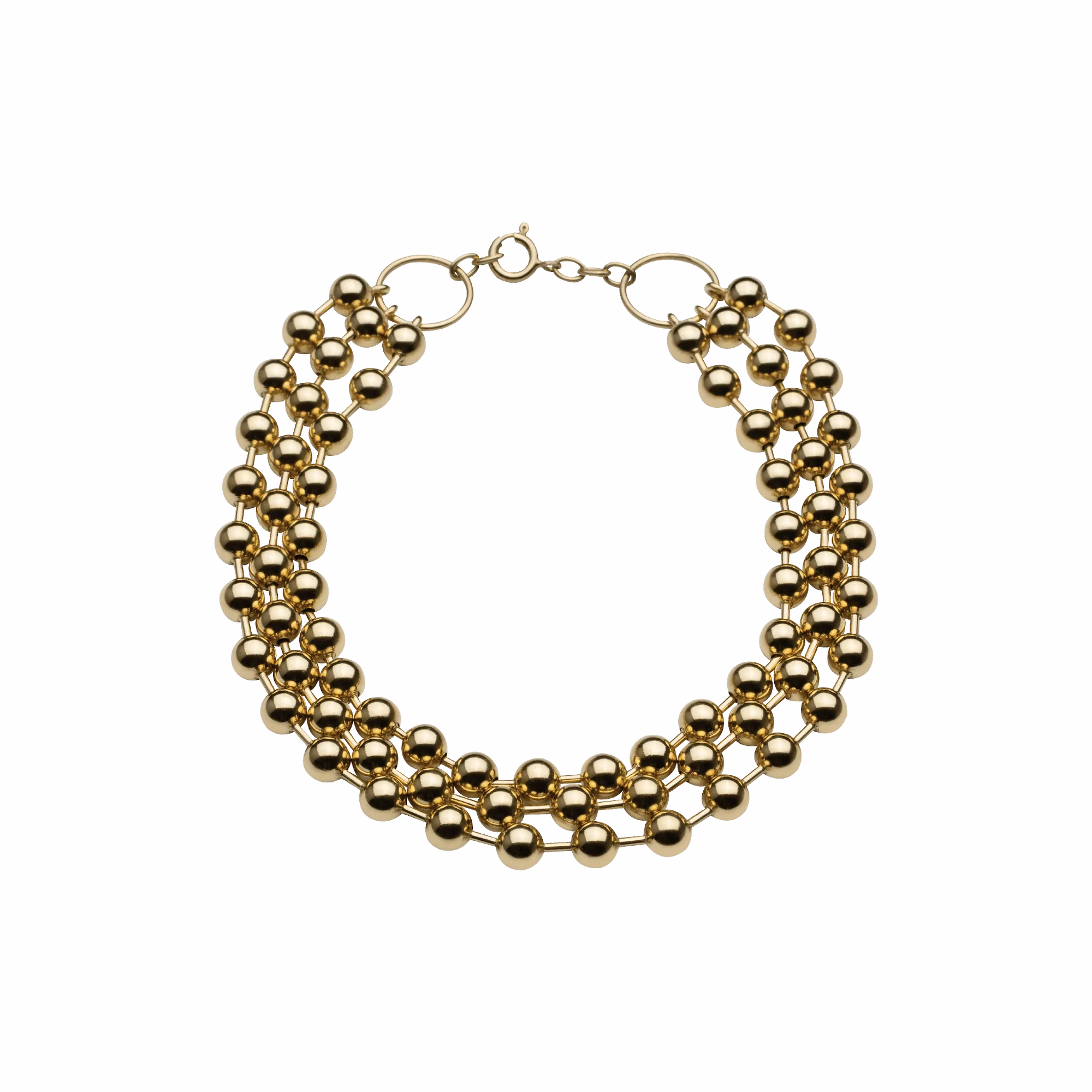 Champagne Triple Choker Gold Plated