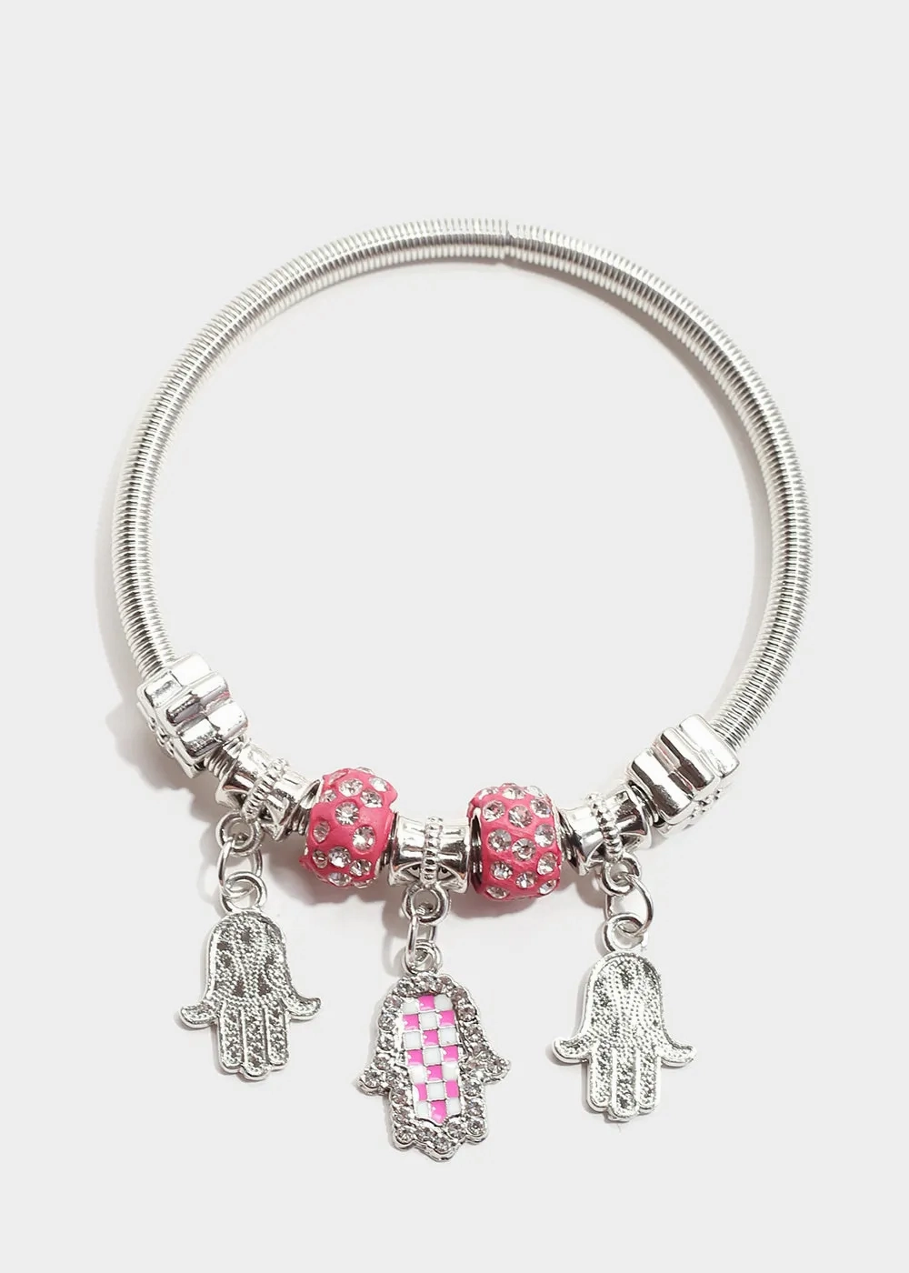 Checkered Hamsa Hand Bangle
