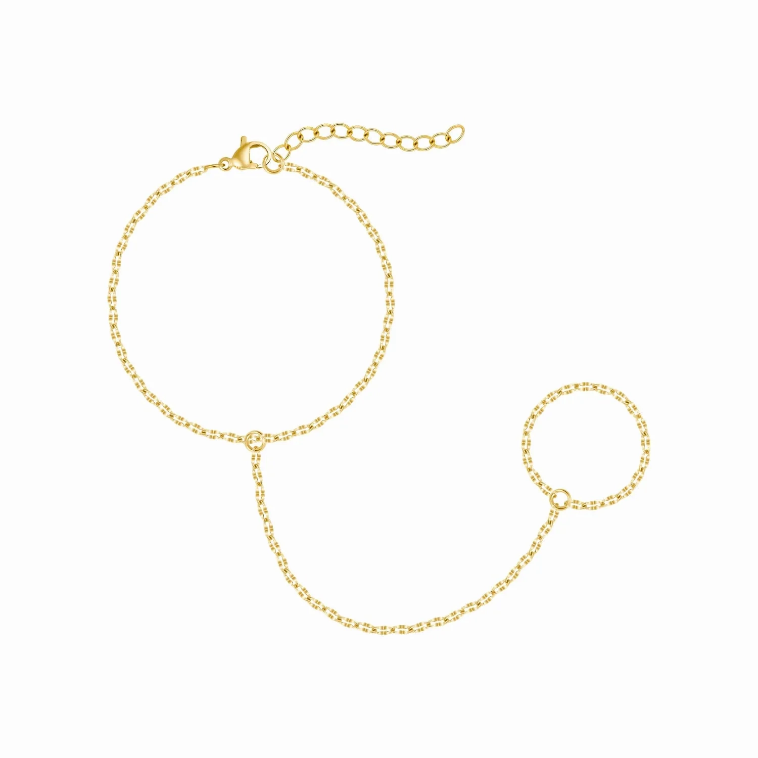 Chevron Hand Chain Bracelet