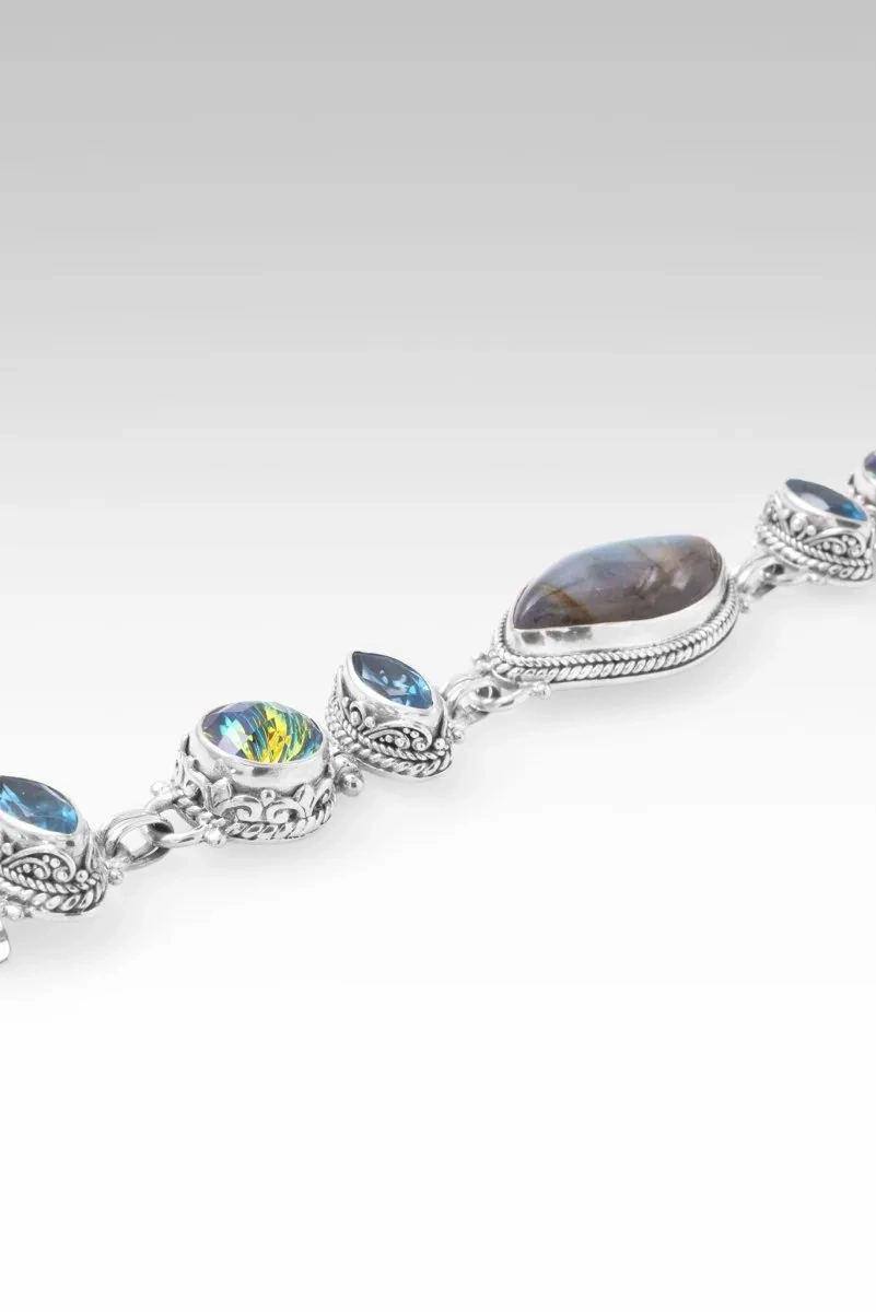 Choose Joy Bracelet? in Labradorite, True Picasso? Mystic Quartz &amp; Swiss Blue Topaz