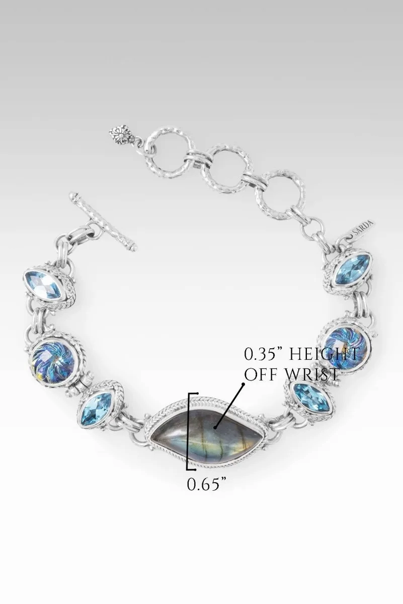 Choose Joy Bracelet? in Labradorite, True Picasso? Mystic Quartz &amp; Swiss Blue Topaz