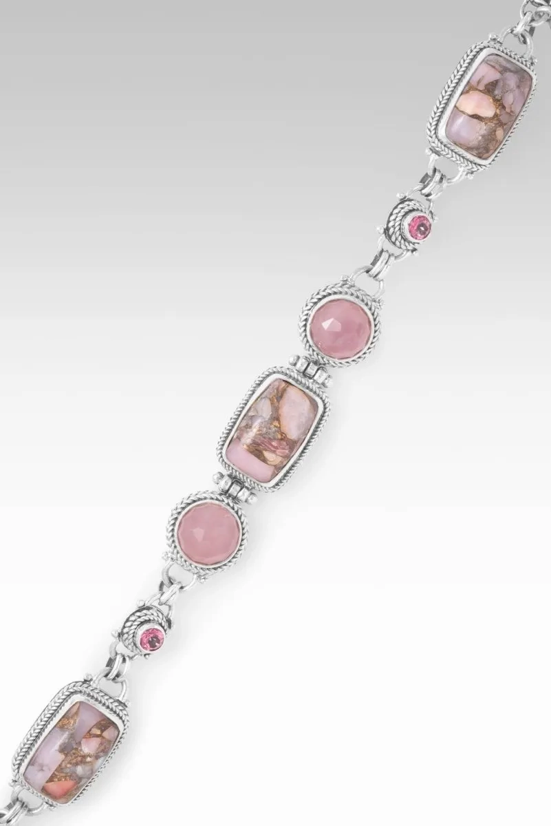 Choose Love Bracelet? in Pink Opal, Ballet Blush Quartz &amp; Pale Plum ? Mystic Topaz