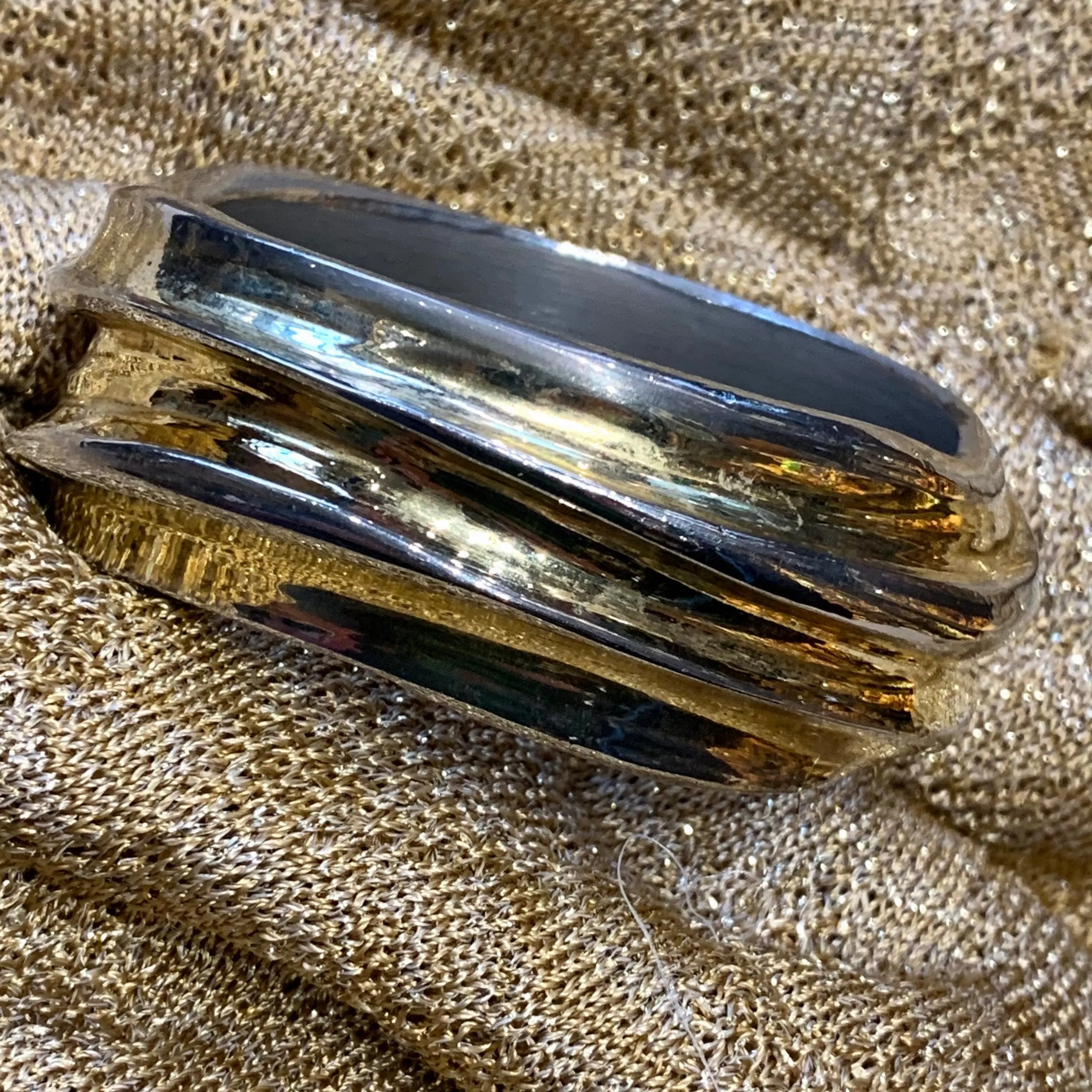 Christian Lacroix Silver and Gold Bangle