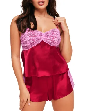 Chrisy Damen-Pyjama Camisole & Shorts Set