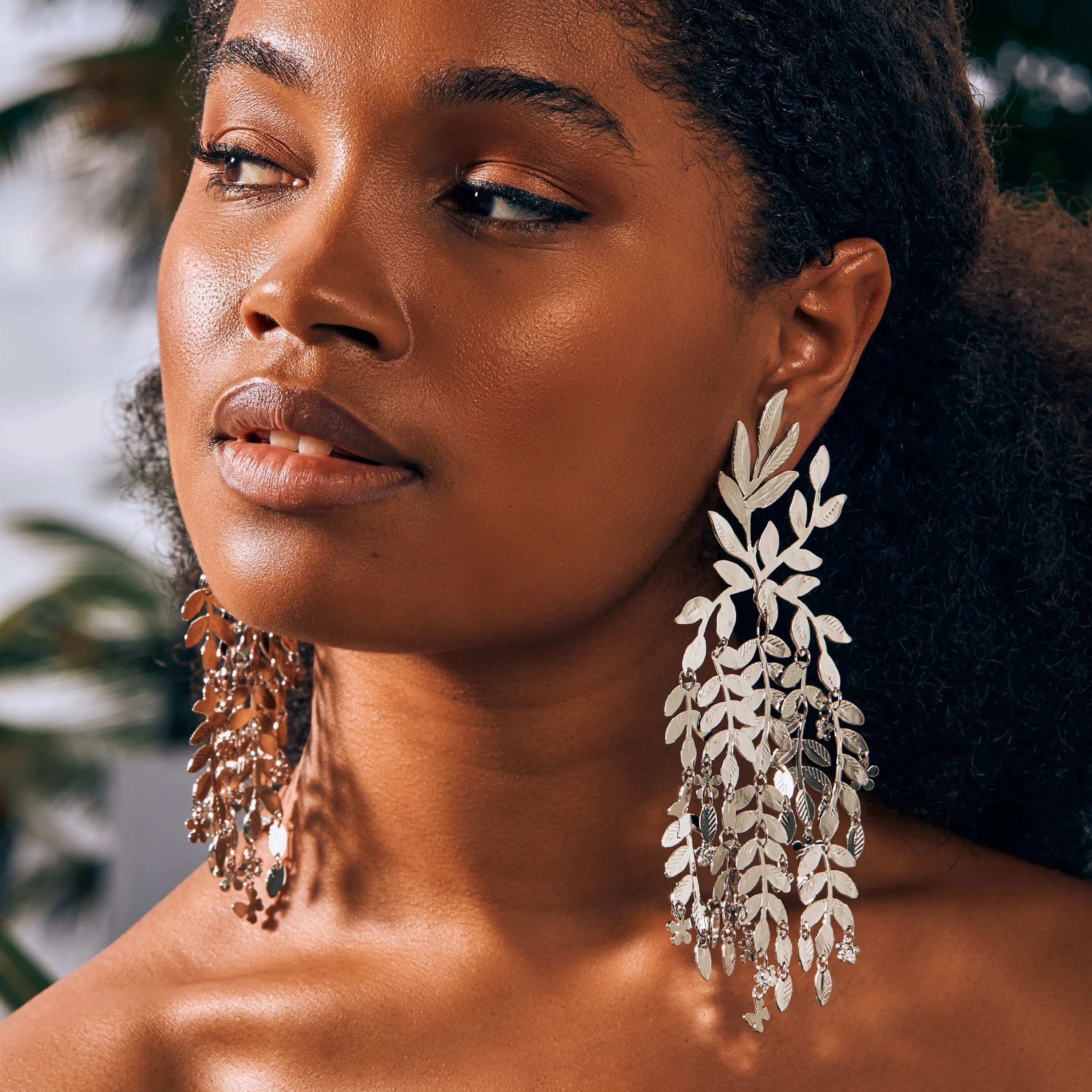 Chrome Willow Earrings