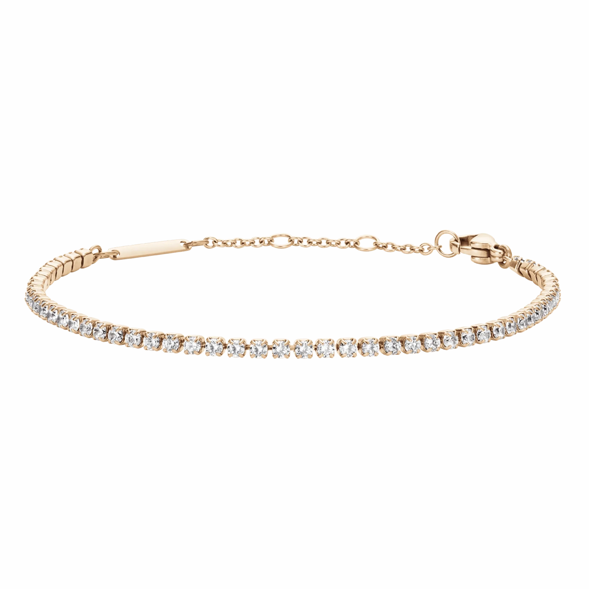 Classic Tennis Bracelet Rose Gold
