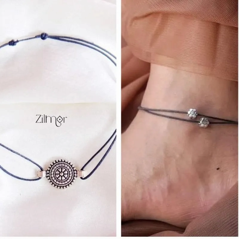 Combo of Sunflower  &amp; Mandala Charm Anklet