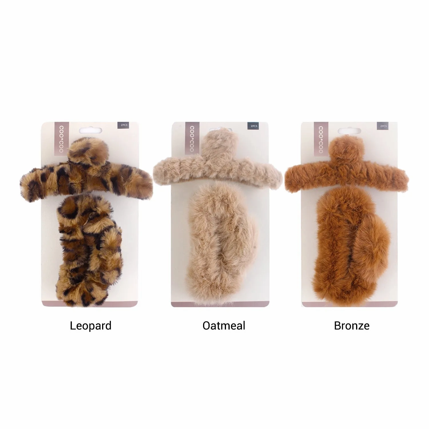 Coo Coo Fluffy Jumbo Claw Clip 2pcs
