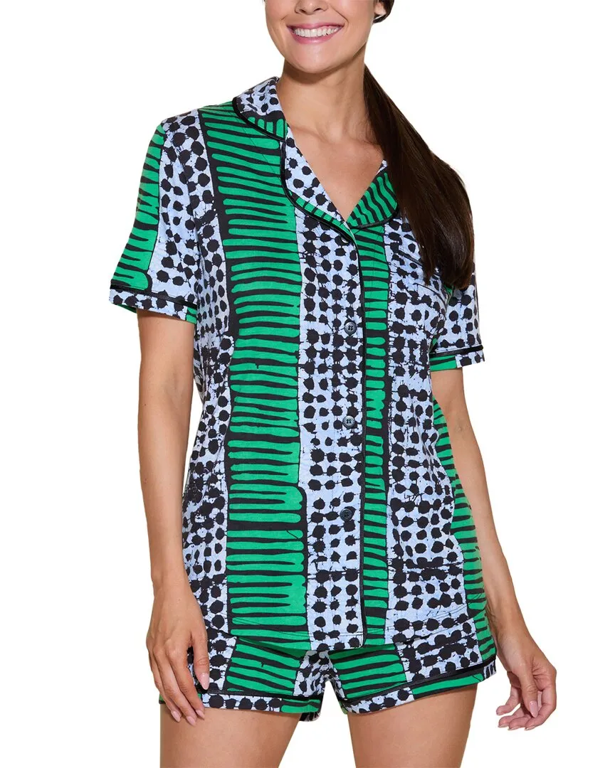 Cosabella Bella Bedrucktes Top-Boxer-Pyjama-Set