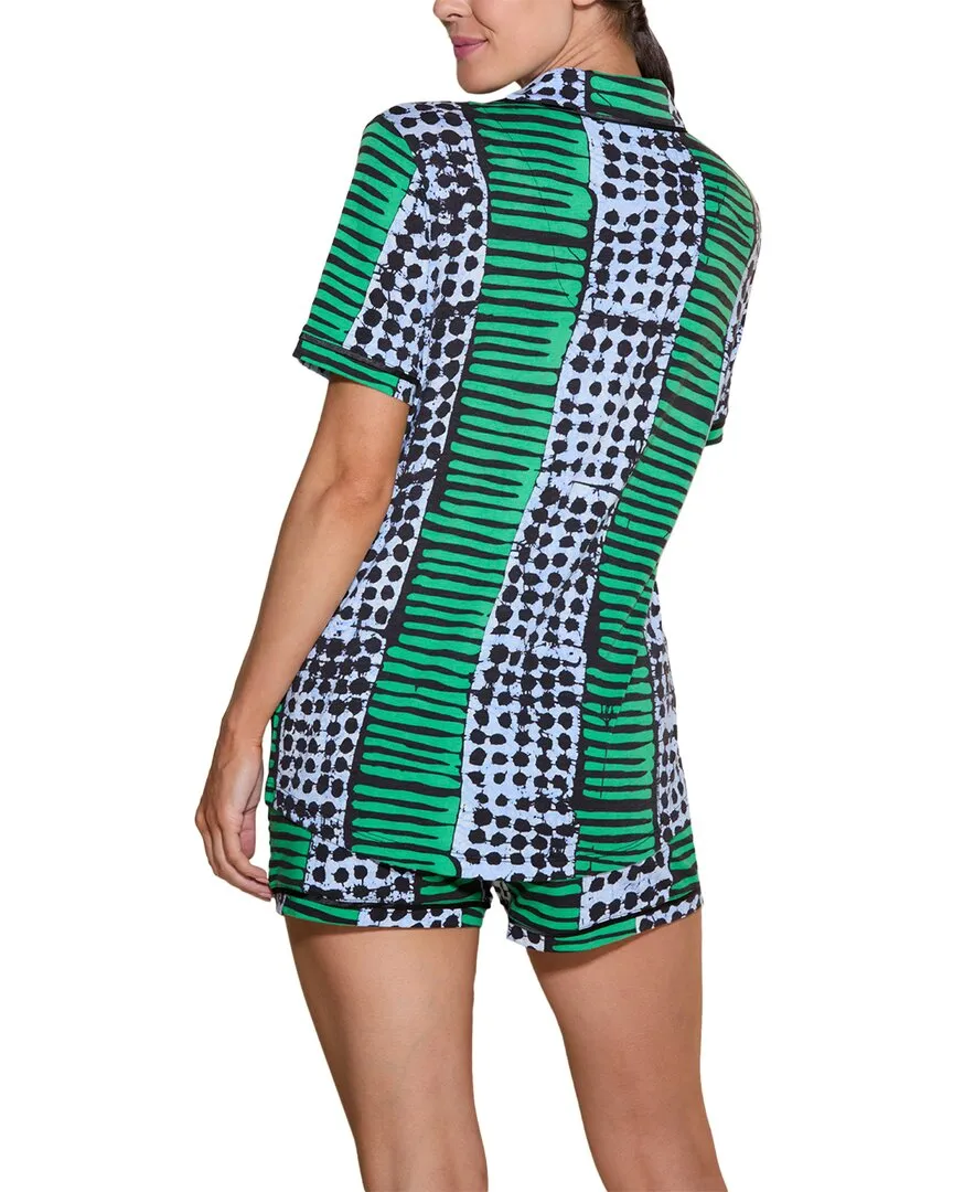 Cosabella Bella Bedrucktes Top-Boxer-Pyjama-Set