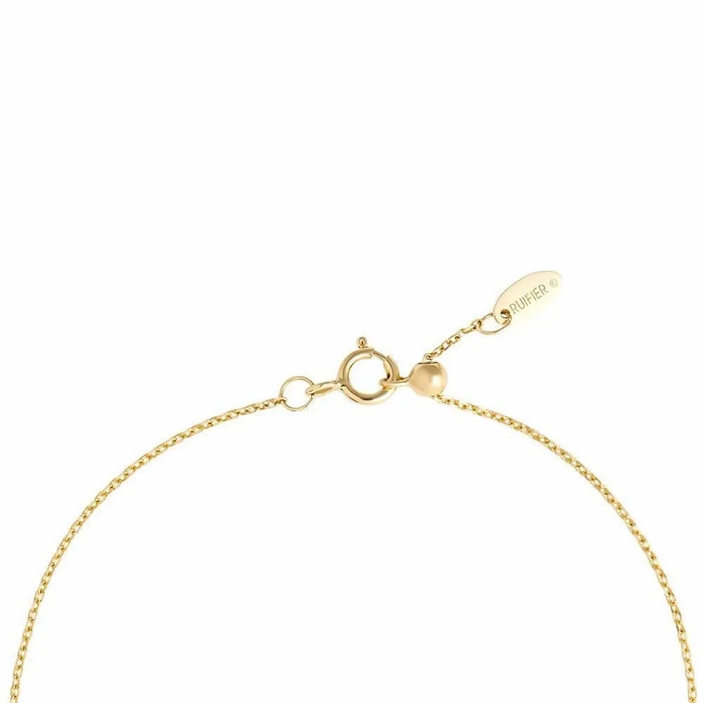 Cosmo Space Friend 18K Gold Plated Necklace w. Zirconia