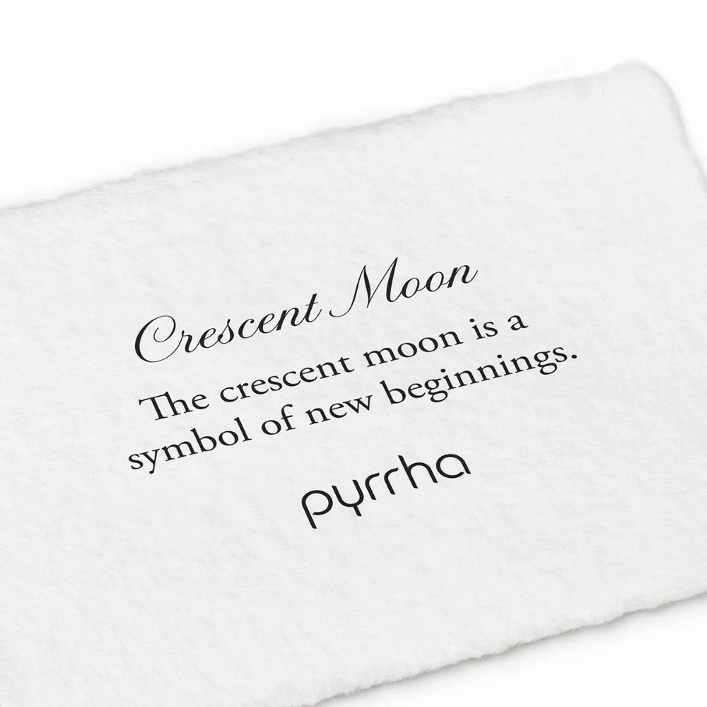 Crescent Moon Symbol Studs