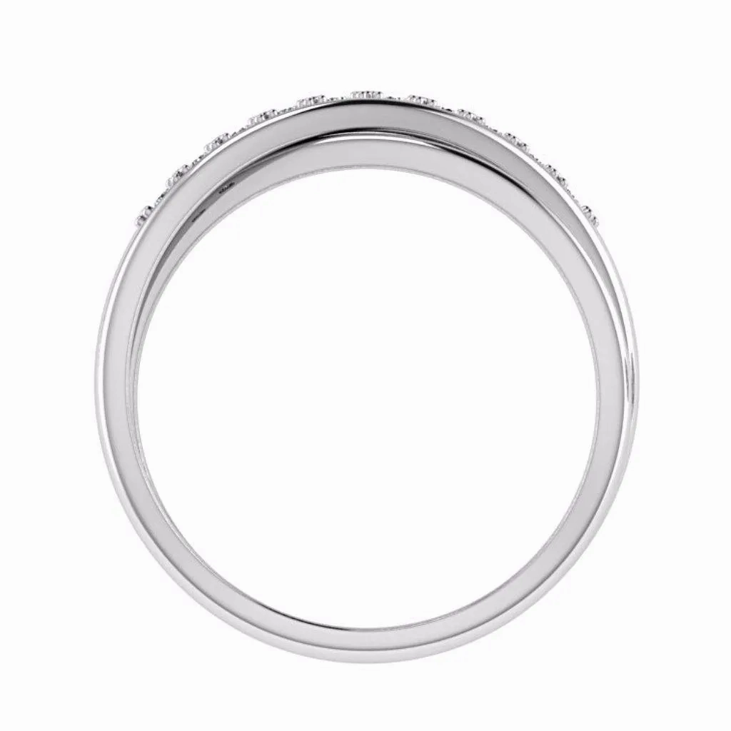 Crossover Diamond Ring 14K Gold