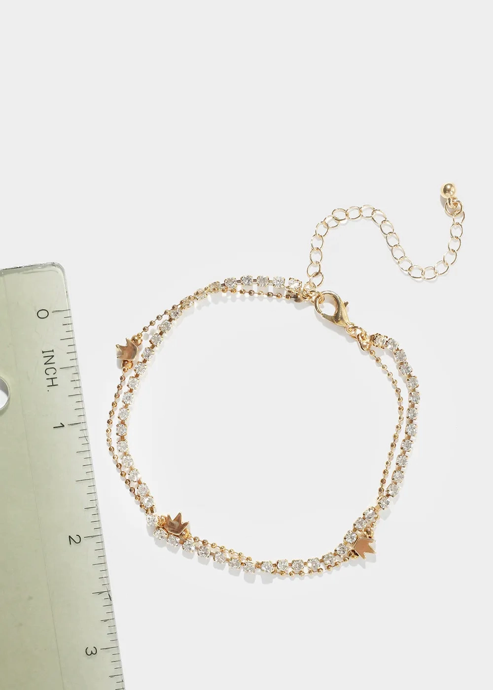 Crown Charm Anklet