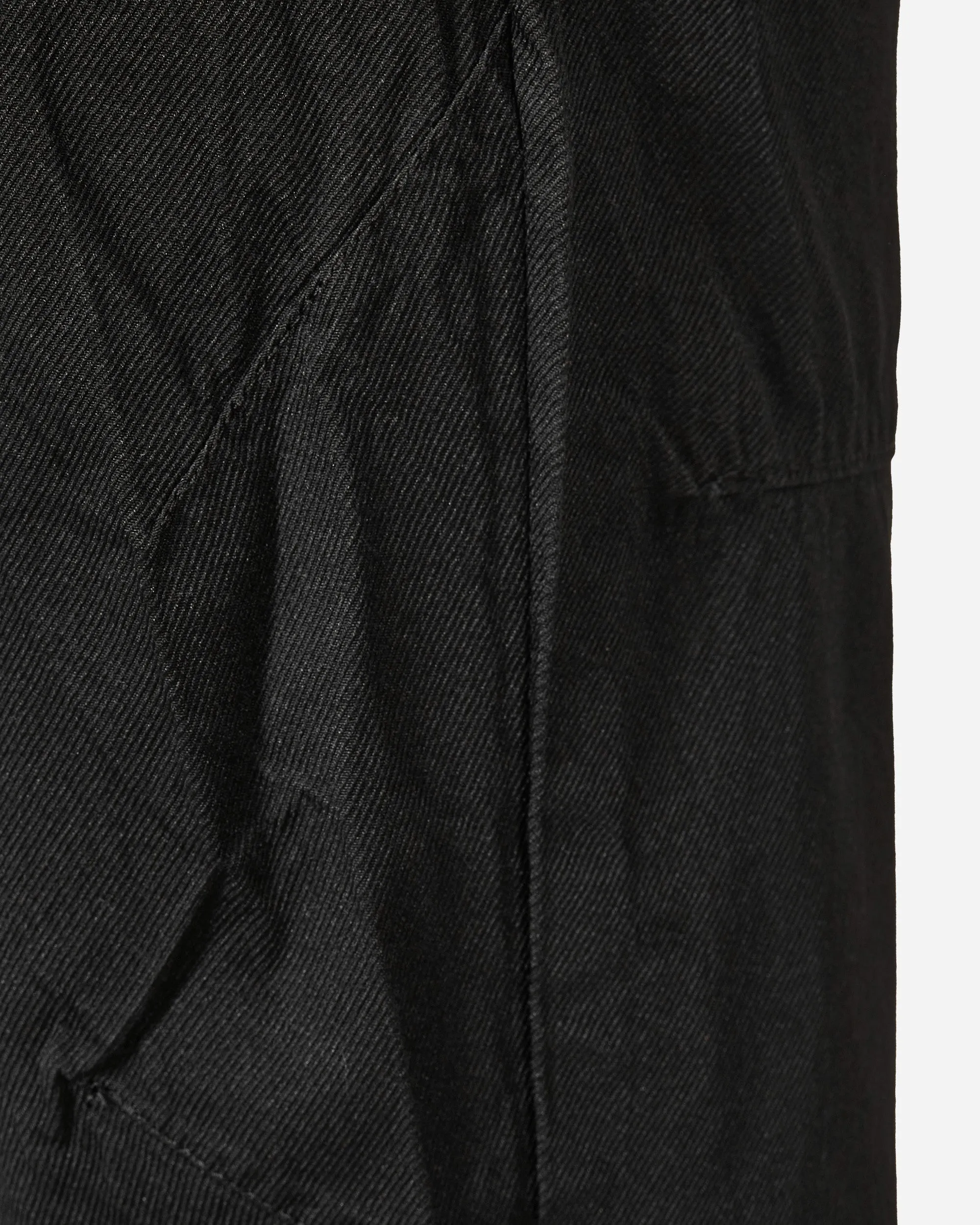 Zerknitterte Polyesterhose Schwarz