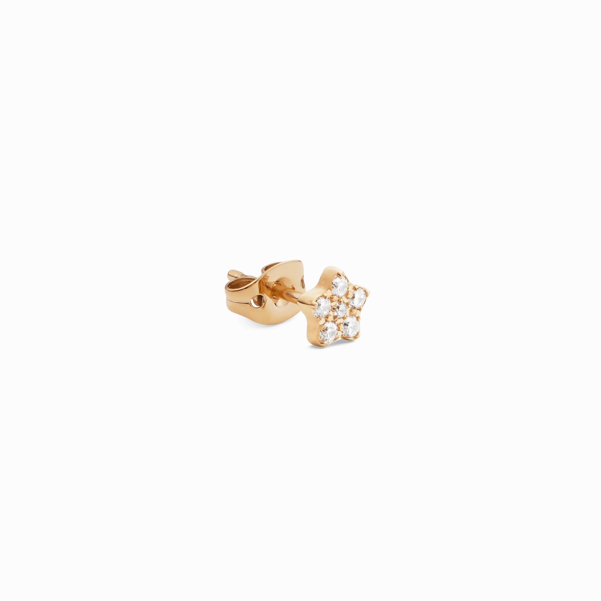 Crystal Star Stud Gold