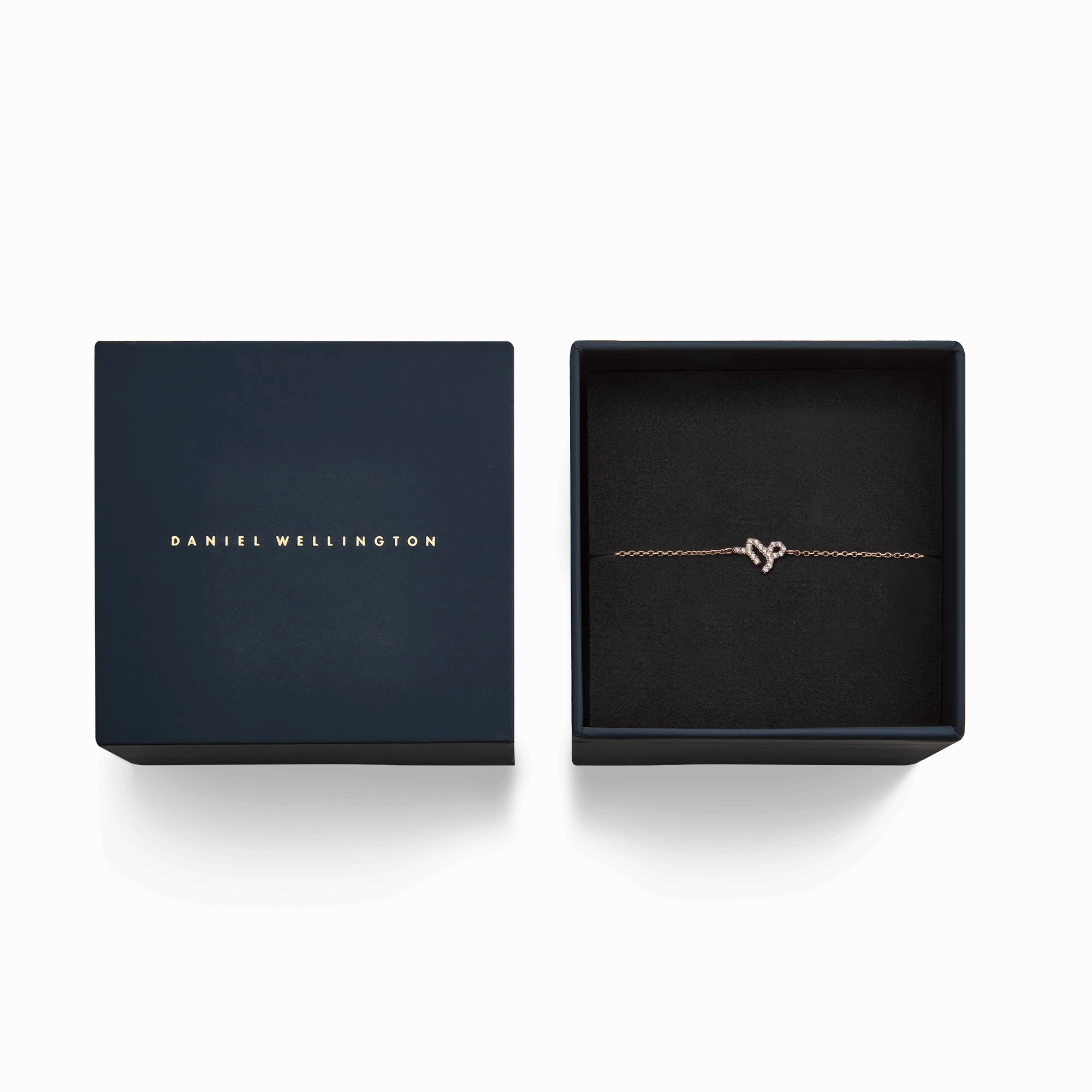 Crystal Zodiac Chain Bracelet Rose Gold