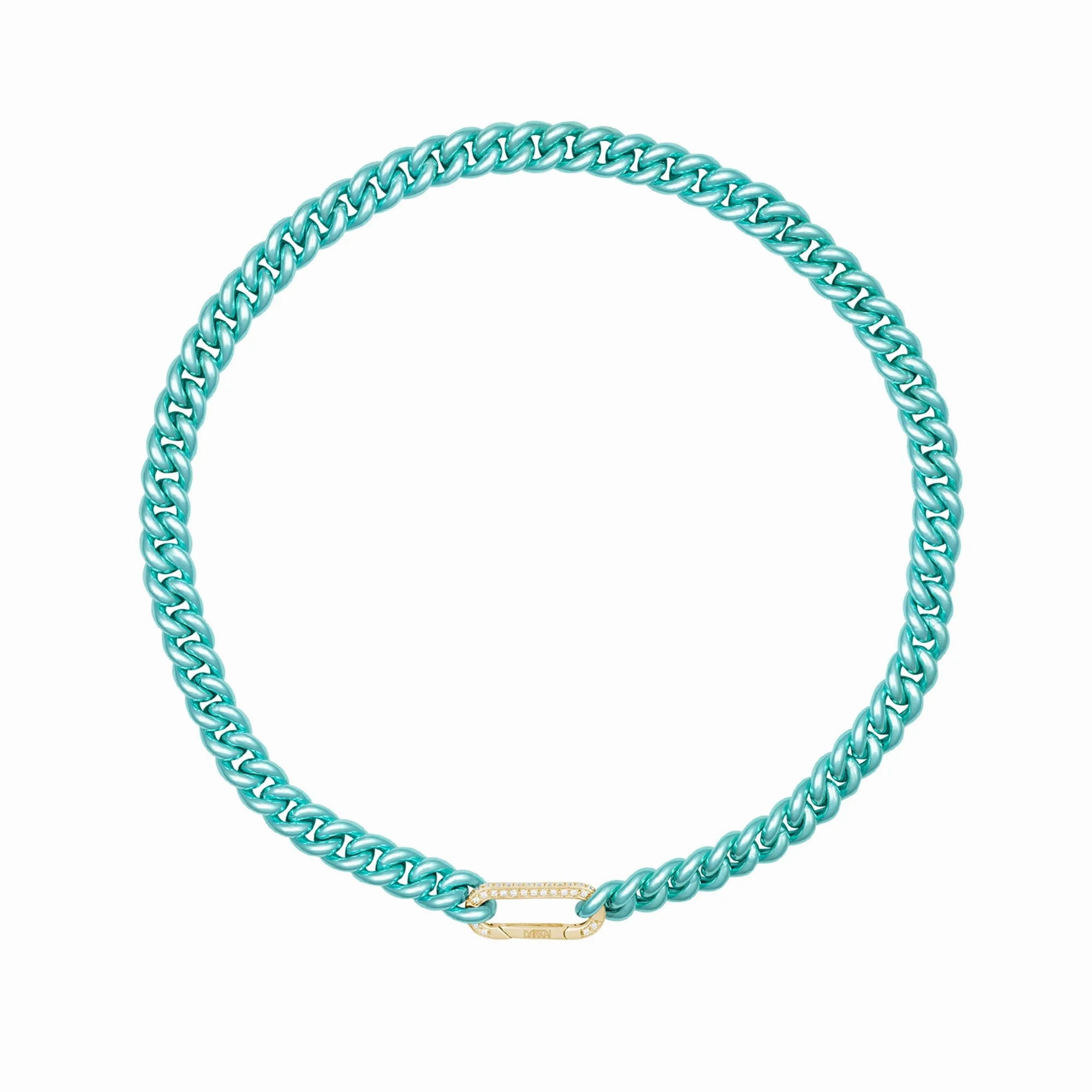 Cuban Sky 18K Gold Necklace w. Diamonds