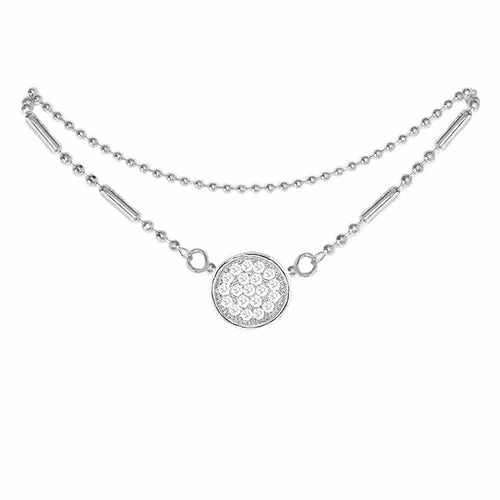 Cubic Zirconia Circle Anklet