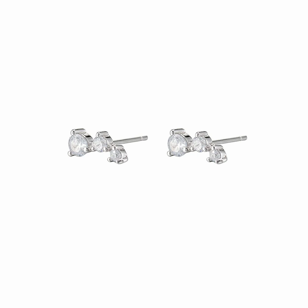 CZ Stone Stud Earrings