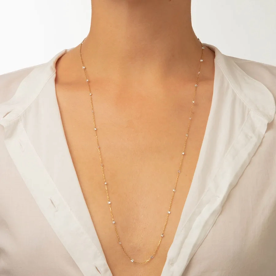 Dana?? 18K Gold Necklace w. 35 Diamonds