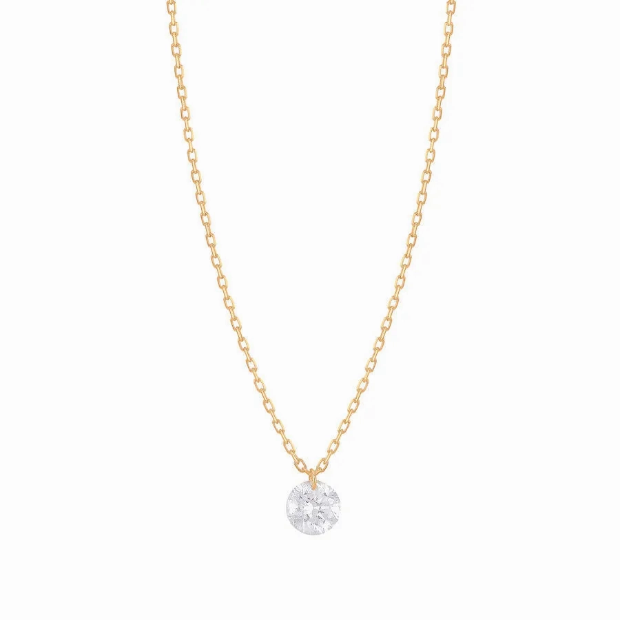 Dana?? 18K Gold Necklace w. Diamond, 0.23 ct