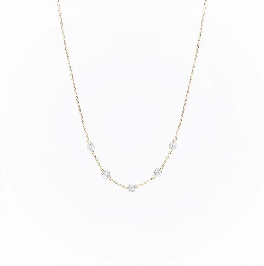 Dana?? Encrusted 18K Gold Necklace w. Diamonds