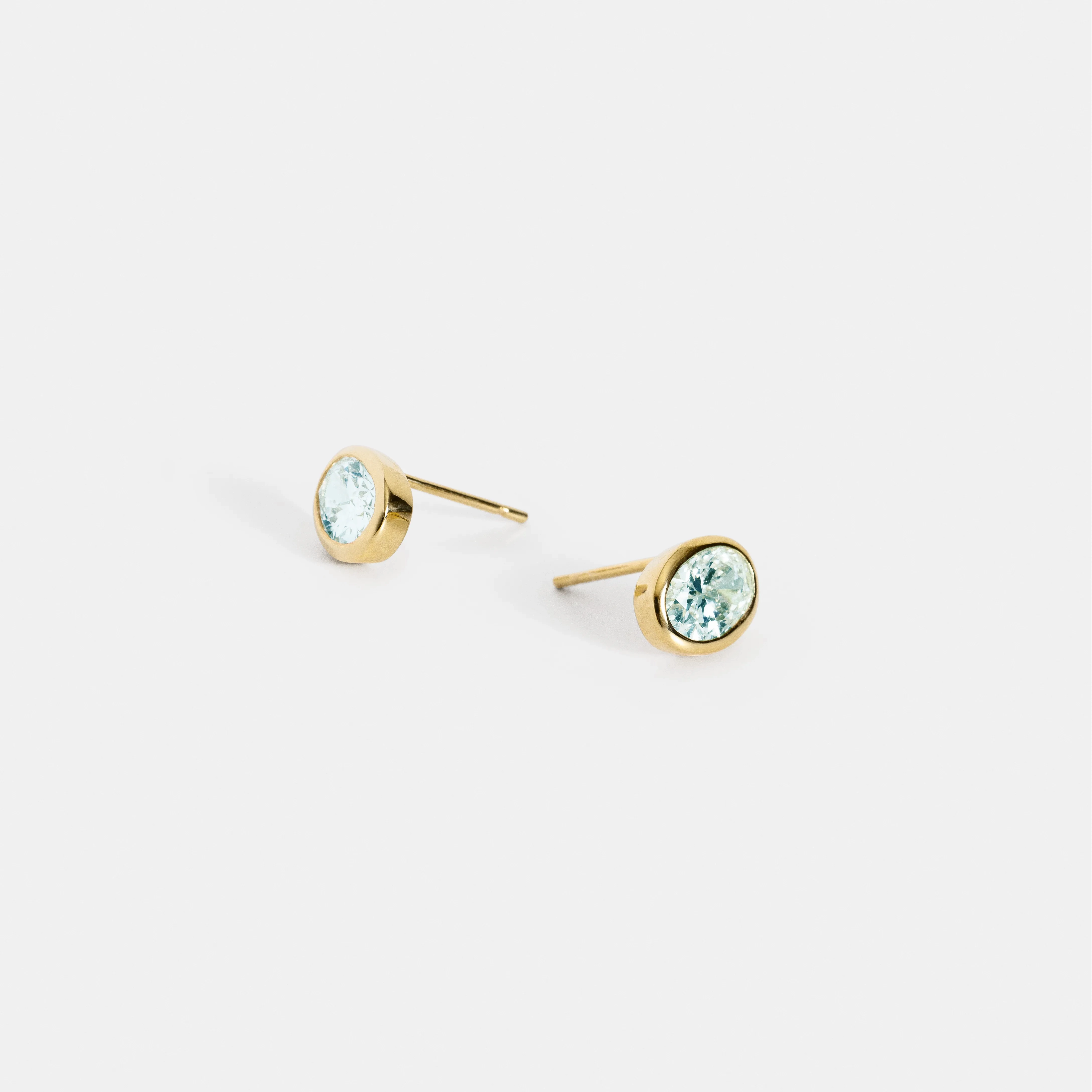 Dana Earrings with Aquamarine