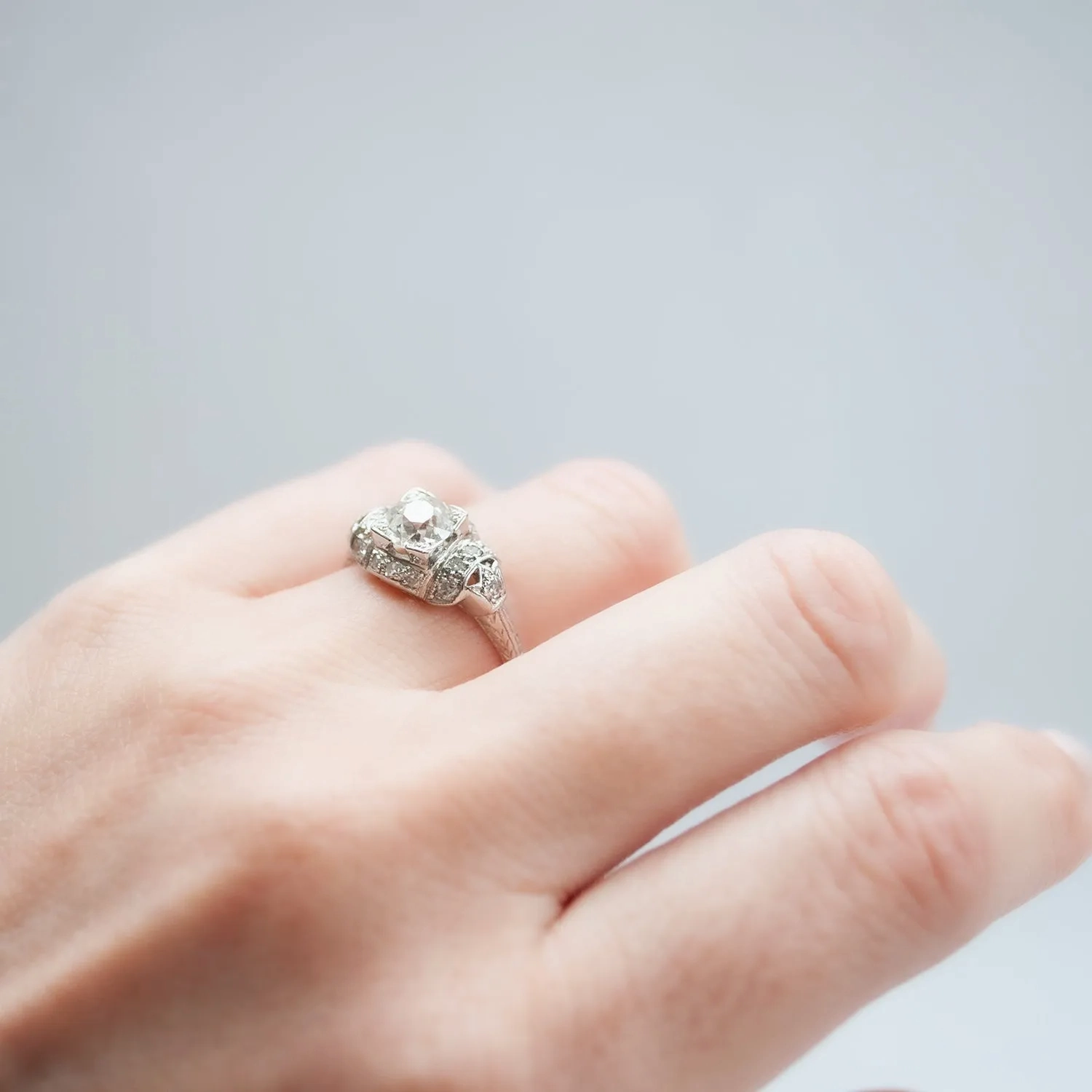 Dapper Diamonds Deco Ring