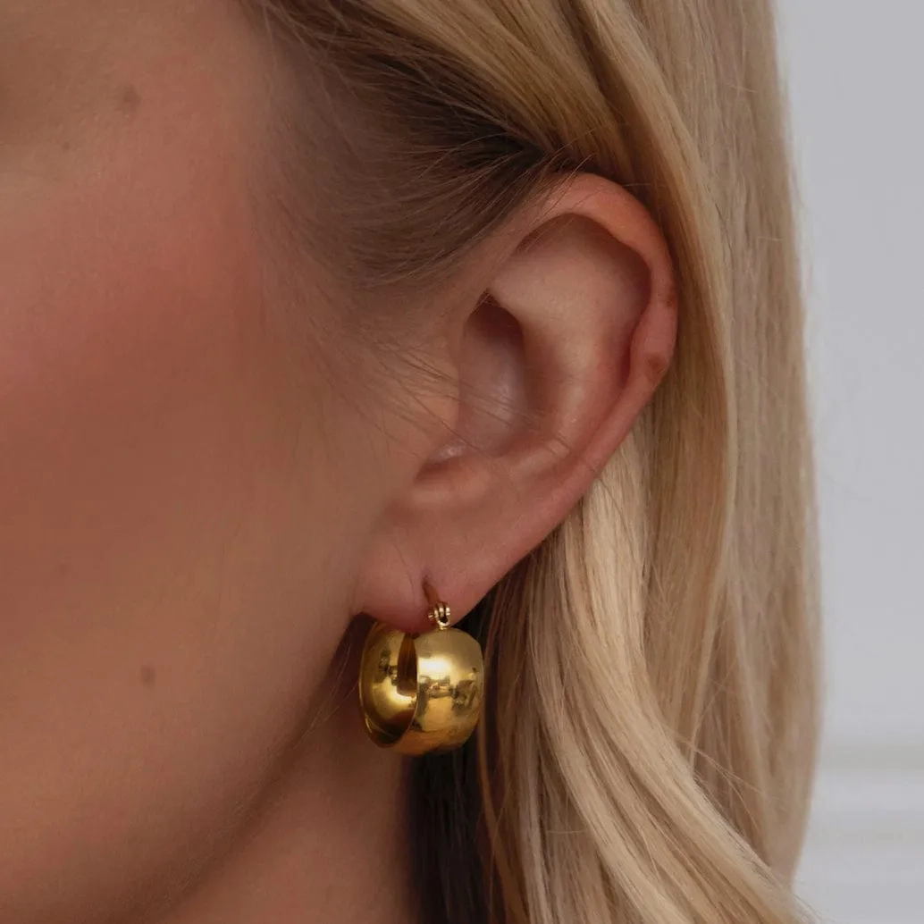 Dedication Hoop Earrings