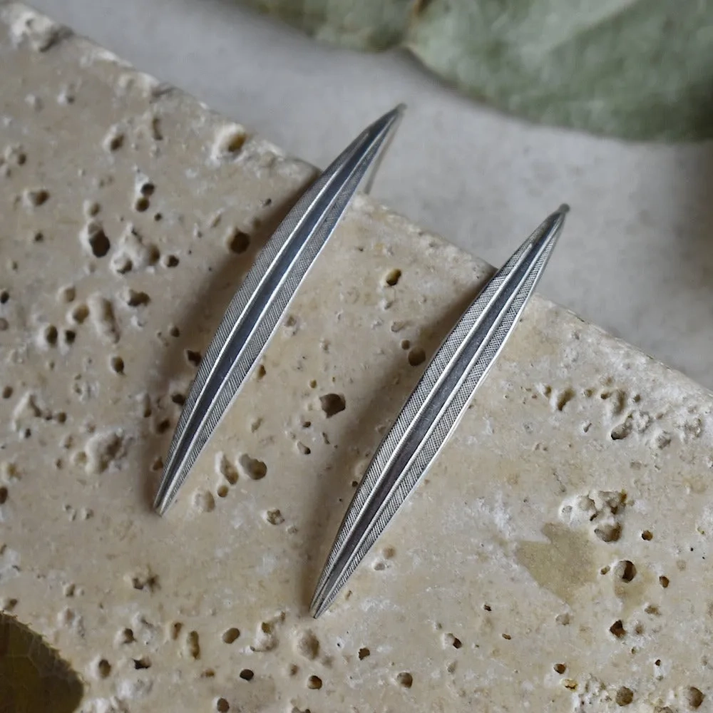 Delicate Patterned Long Drop Earrings