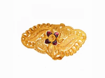 Delightful Gold Meenakari Ring