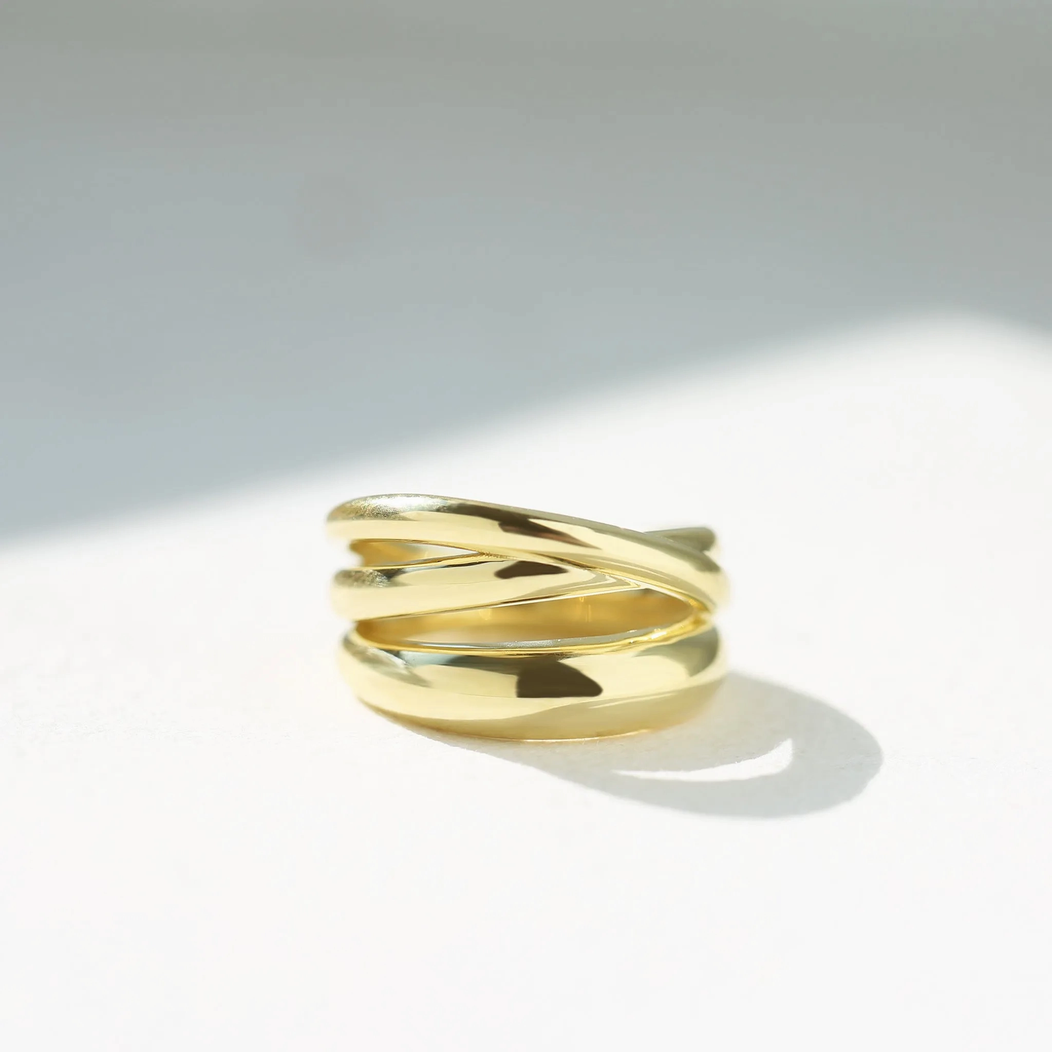 Demi Crossover Helix Ring