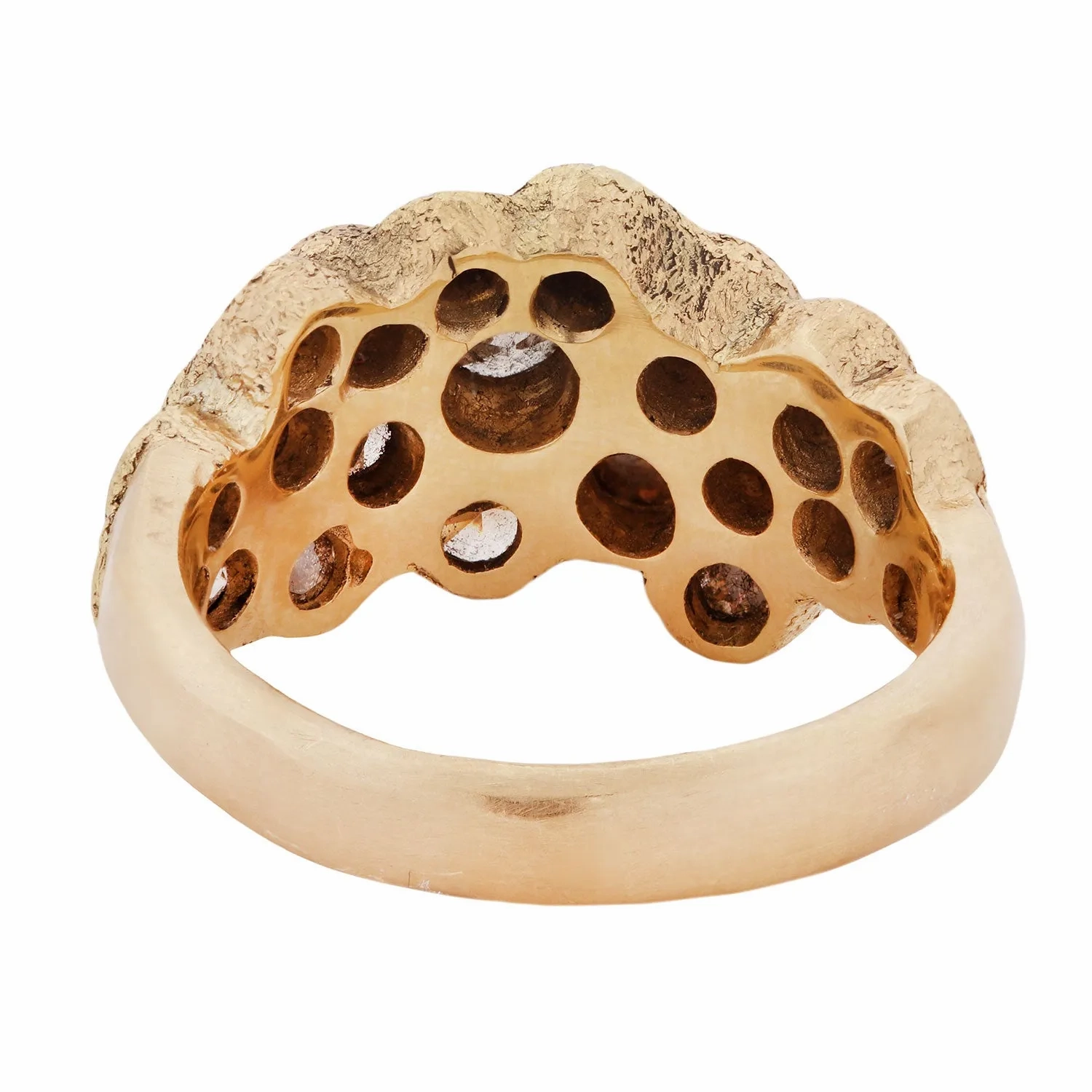 Diamond Bloom Cluster Ring