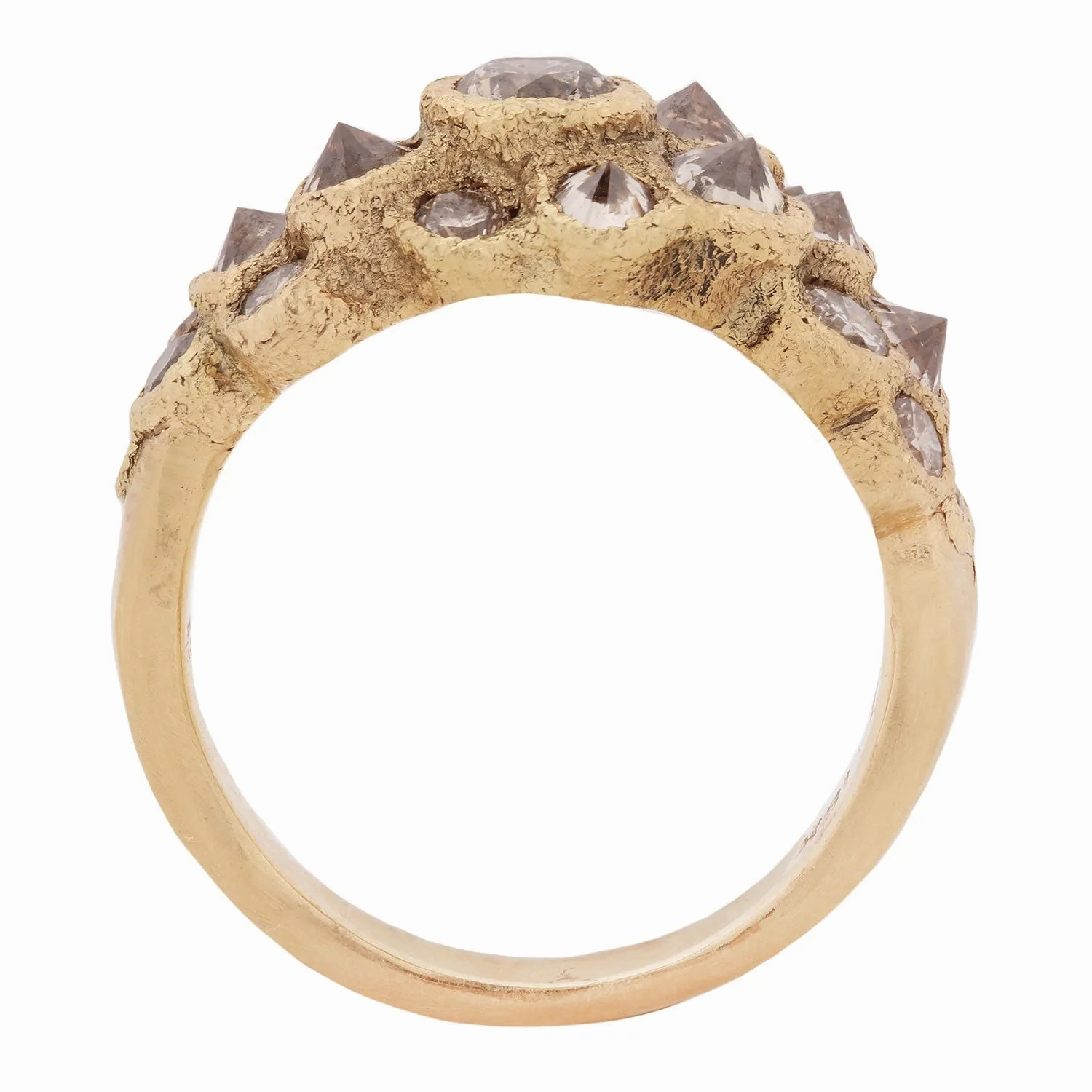 Diamond Bloom Cluster Ring