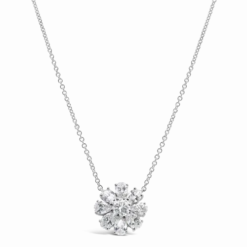 Diamond Flower Design Pendant