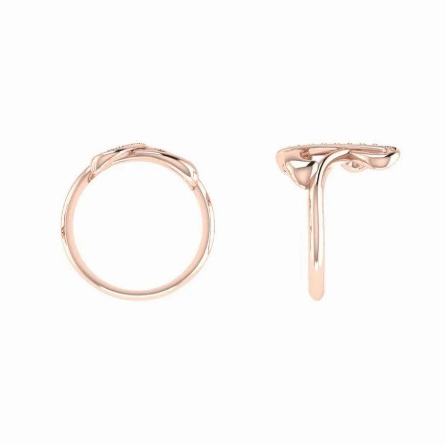 Diamond Initial Ring