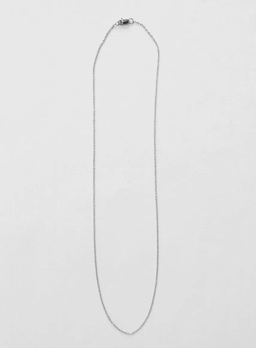 Diamond Letter D 18K Whitegold Necklace or Pendant w. Diamond