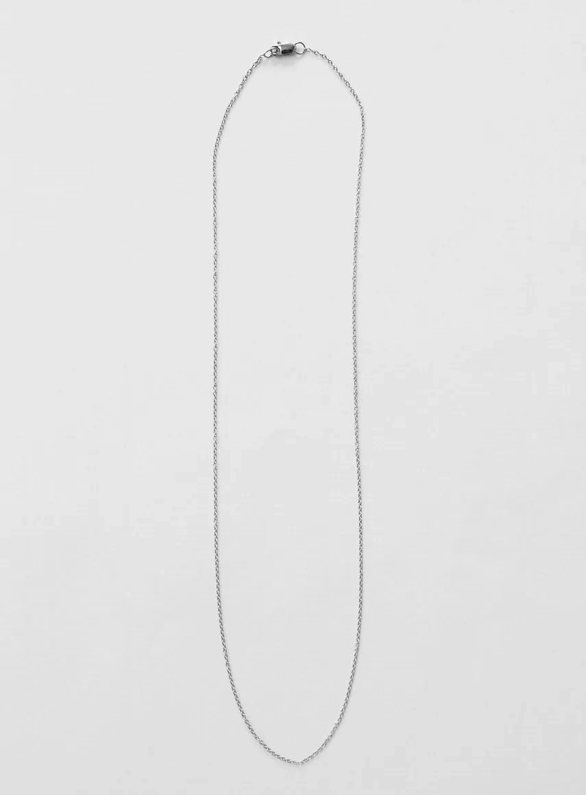 Diamond Letter O 18K Whitegold Necklace or Pendant w. Diamond