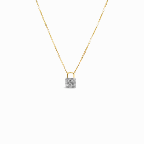 Diamond Padlock Pendant