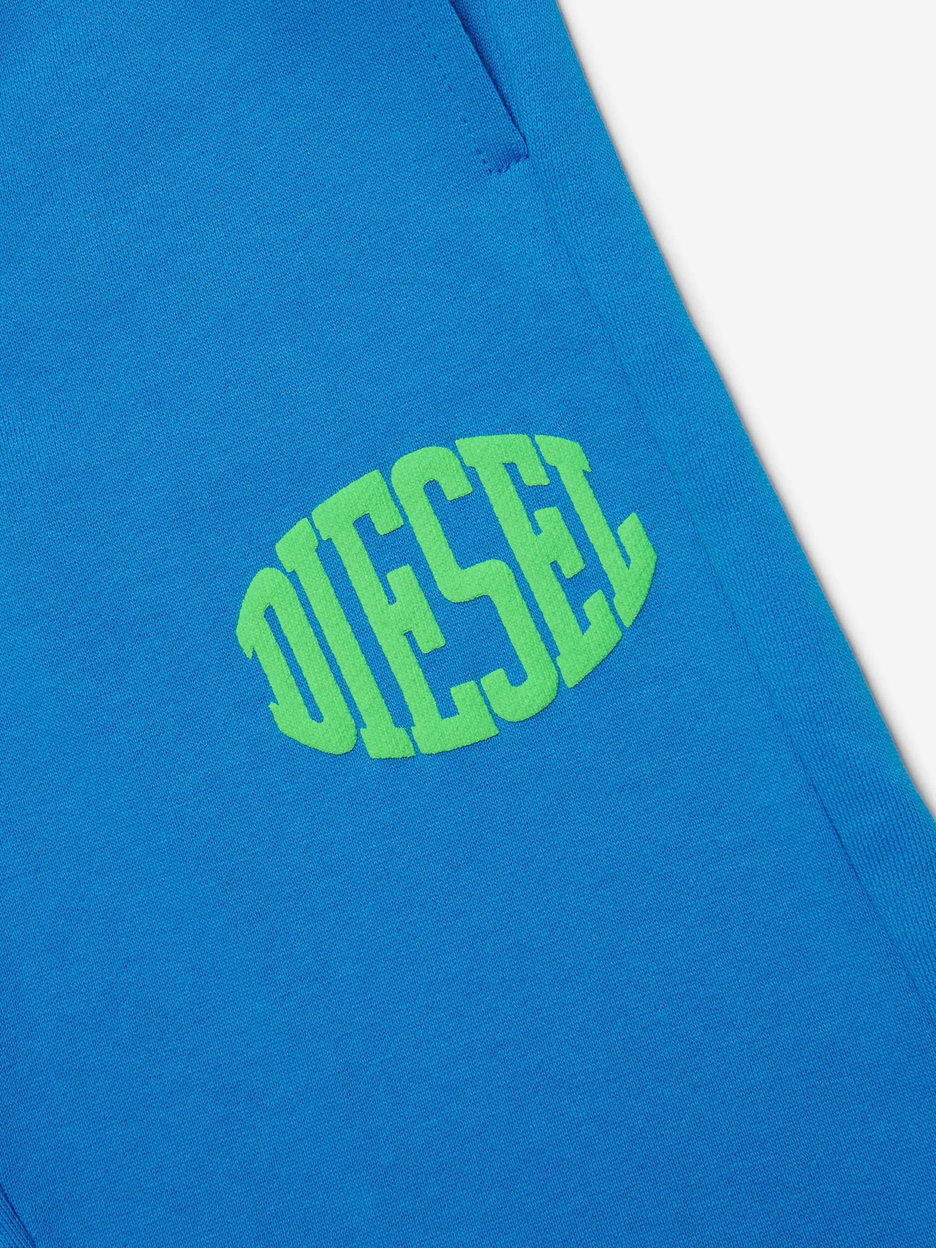Diesel Boys Logo Shorts in Blau
