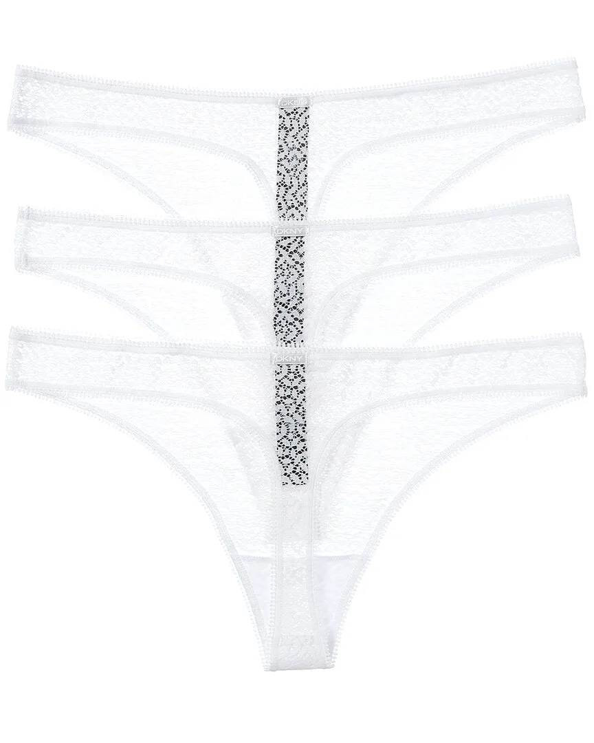 DKNY 3er-Pack Modern Spitzen-Tanga