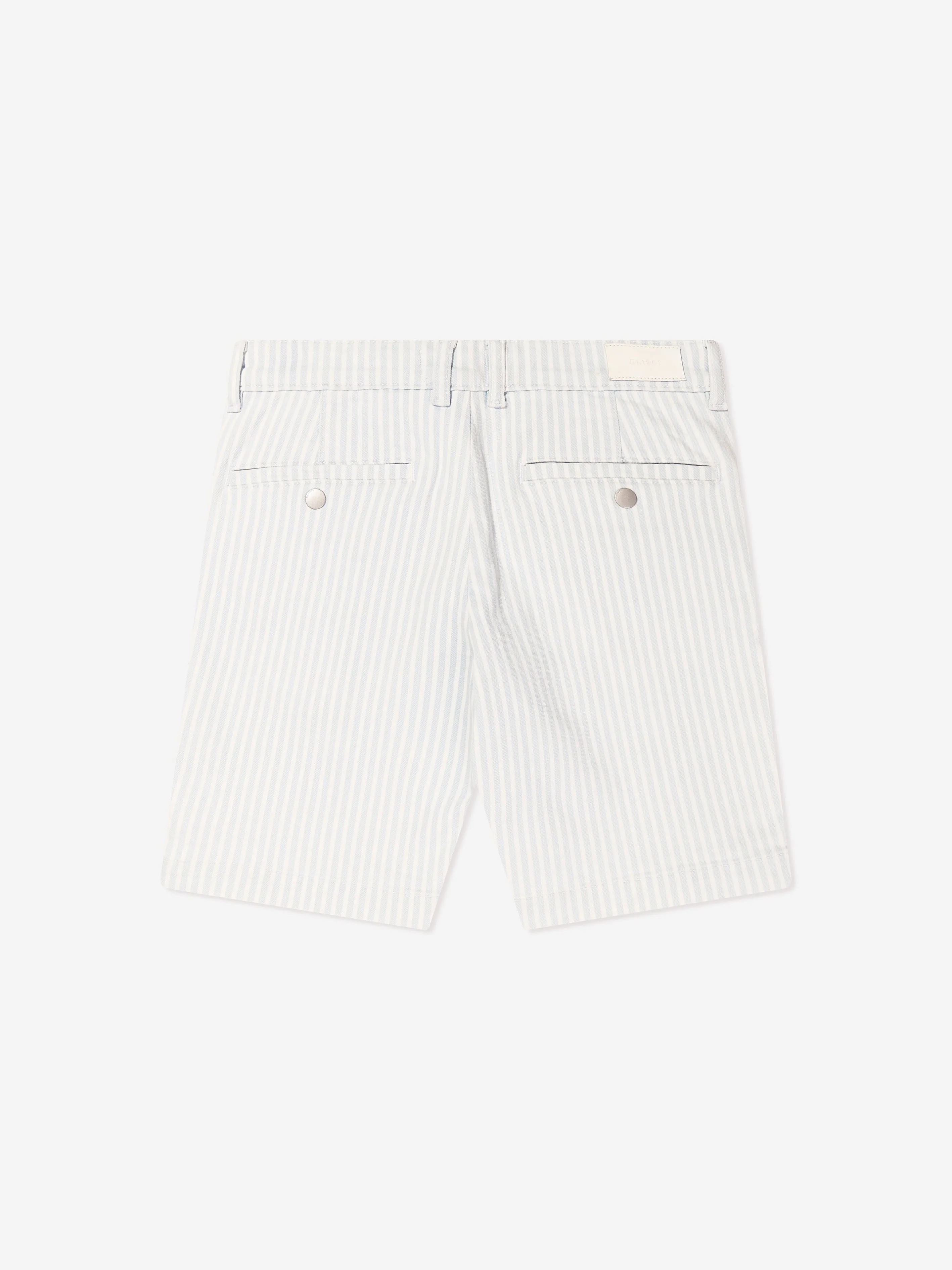 DL1961 Jungen Gestreifte Jacob Chino Shorts in Blau