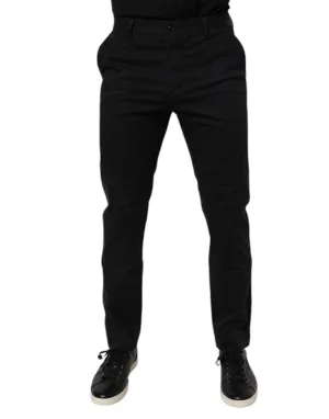 Dolce & Gabbana Baumwoll-Stretch-Skinny-Dress Formelle Herrenhose (Vorgetragen)