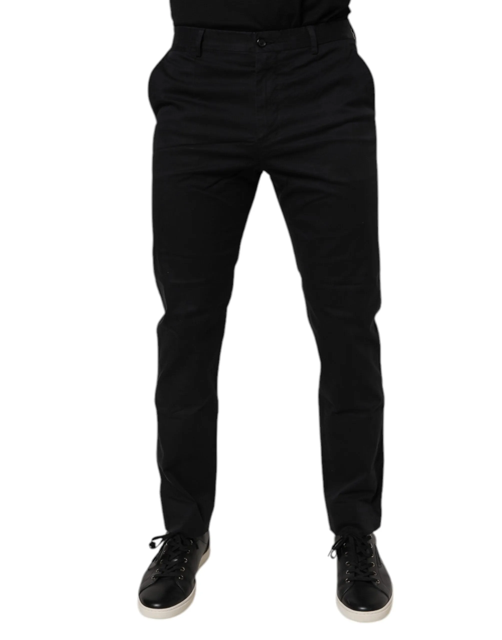 Dolce & Gabbana Baumwoll-Stretch-Skinny-Dress Formelle Herrenhose (Vorgetragen)